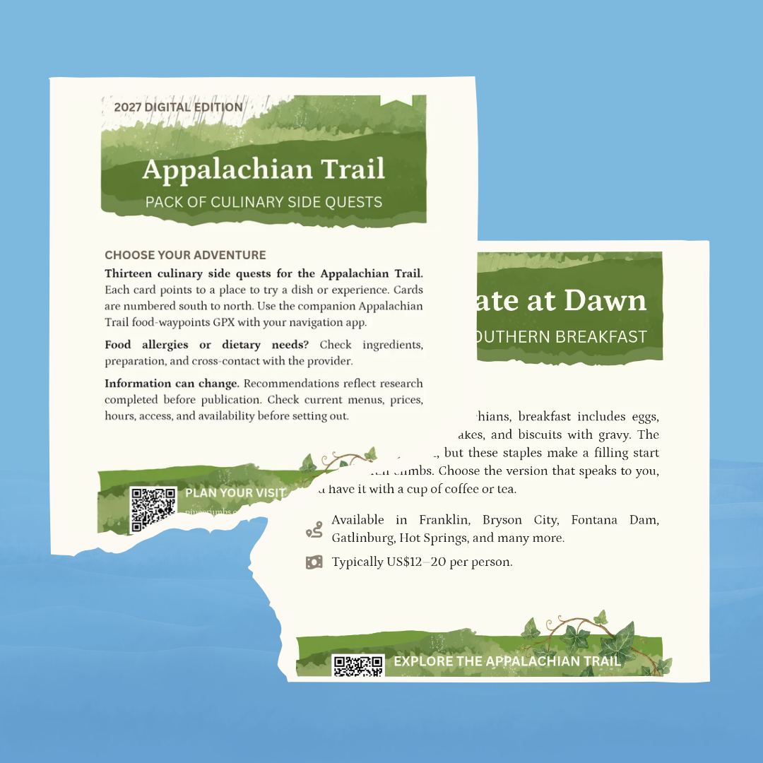 Appalachian Trail Culinary Side Quests, 2027 Digital Edition